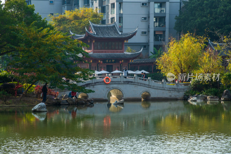 福州黎明湖公园景色