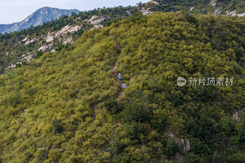 幸福威海里口山山地越野赛山野跑步照片