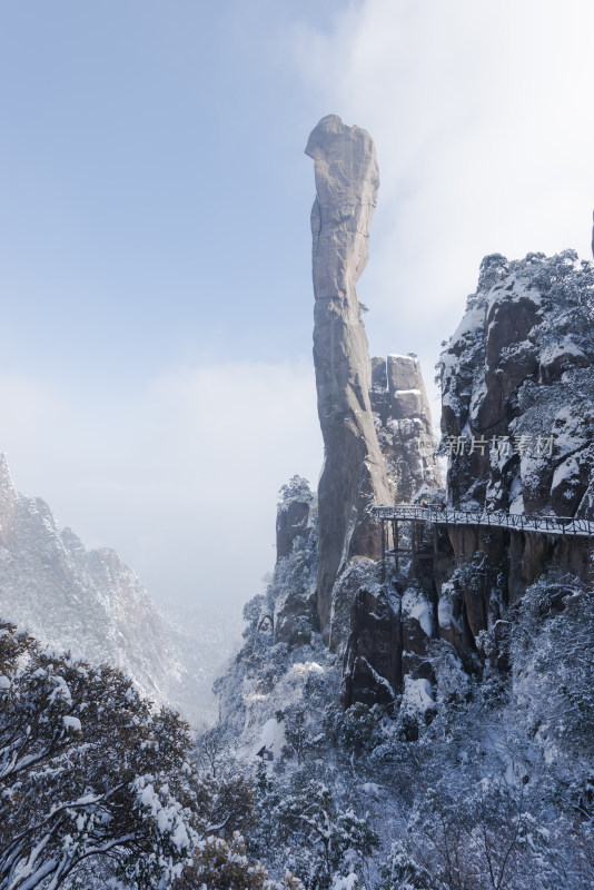 大自然冬季雪景