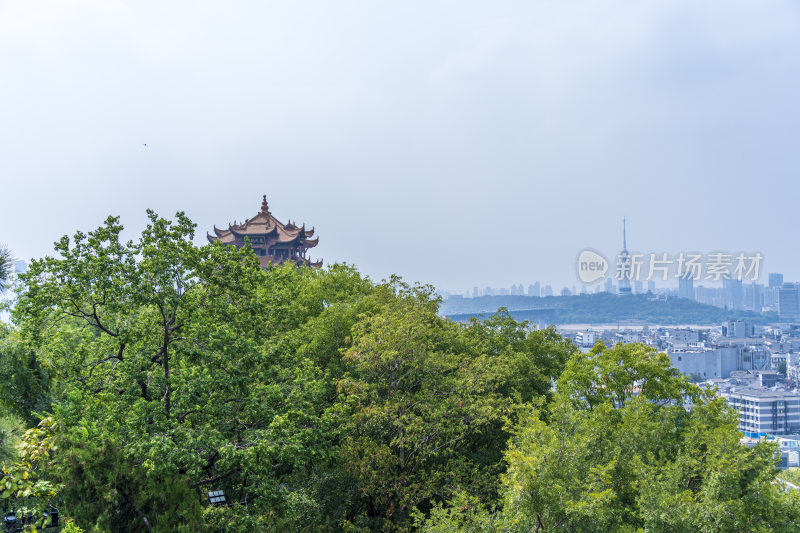 武汉武昌区黄鹤楼公园风景