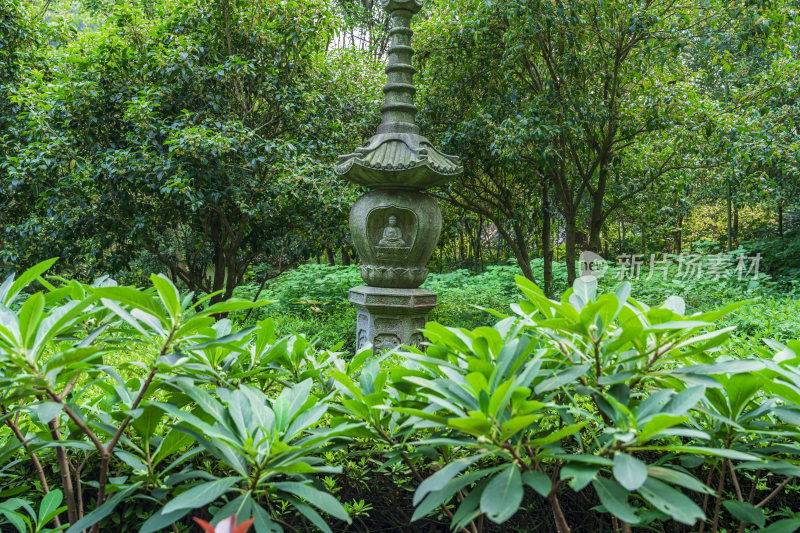 杭州飞来峰永福寺古建筑风光