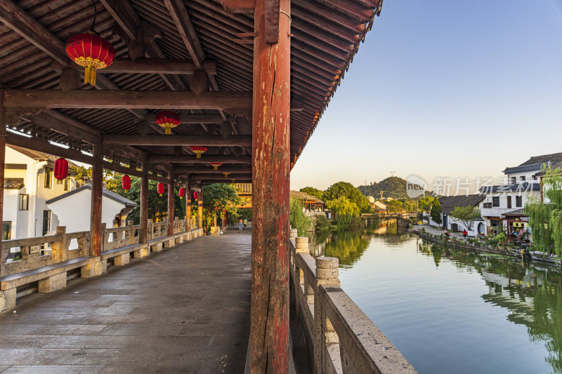 绍兴安昌古镇江南水乡风景