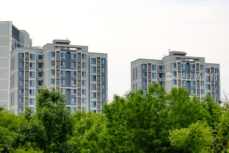 高层住宅小区房地产楼房城市现代建筑群