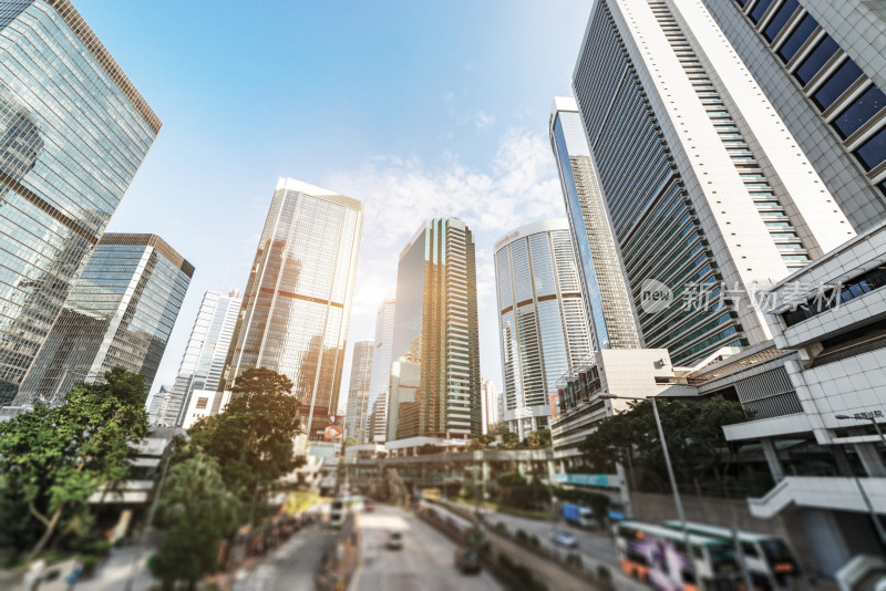 城市高楼大厦街道景观