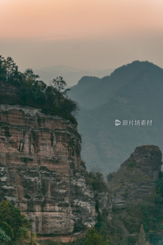 安徽黄山市道教齐云山旅游景区自然风光