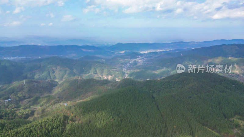 祖国壮丽山河丘陵山川航拍