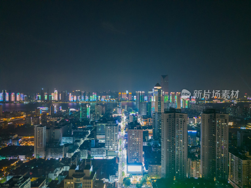 湖北武汉江汉路夜景武汉夜景