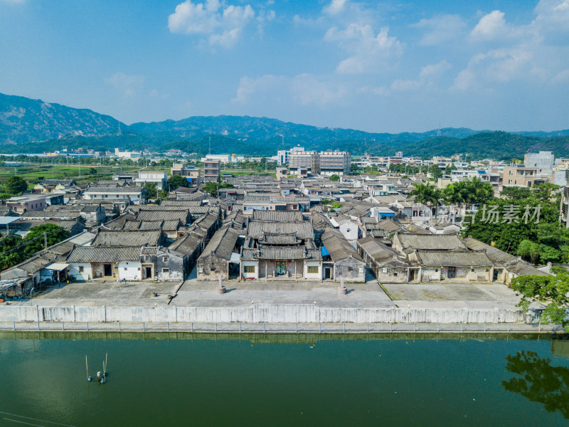 古村落航拍 潮汕民居 潮汕建筑 潮汕村落