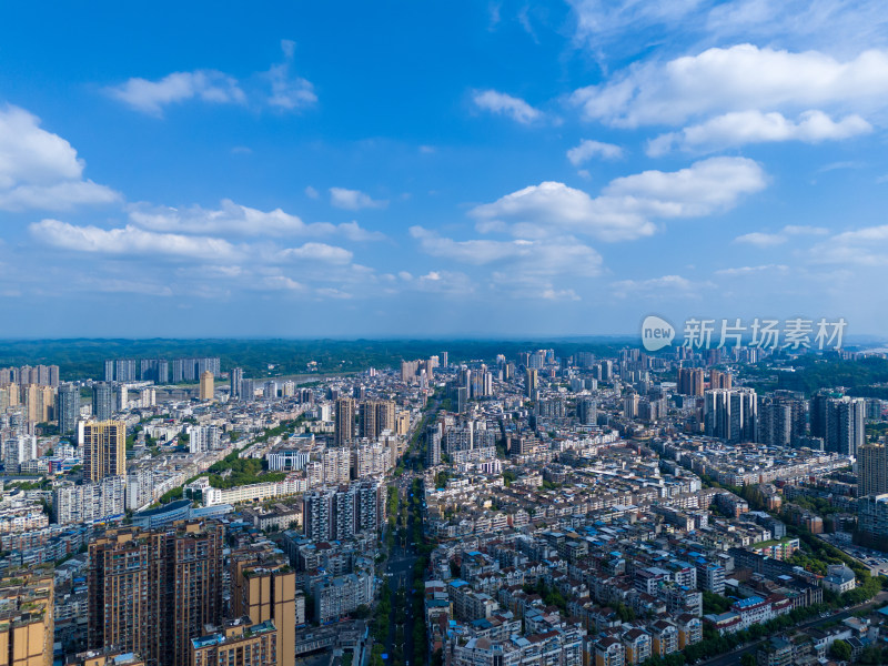 四川乐山城市风光乐山大景