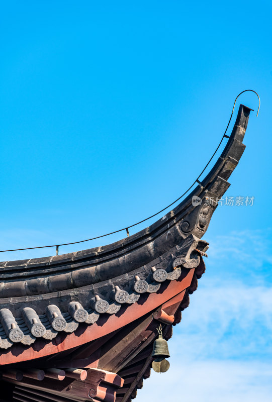 中式古建筑屋檐特写