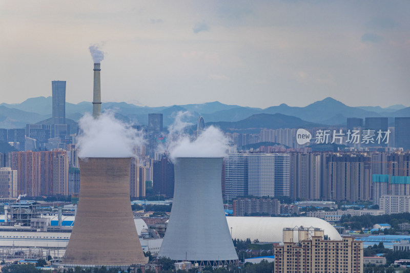 山东济南华能黄台电厂航拍