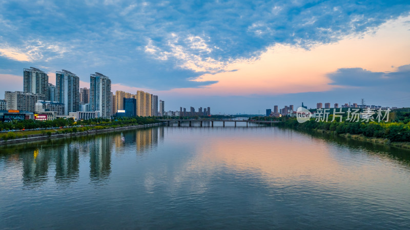 湖北省随州市涢水河府河风光