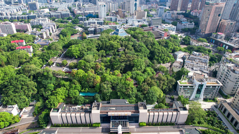 福建福州于山旅游景区航拍