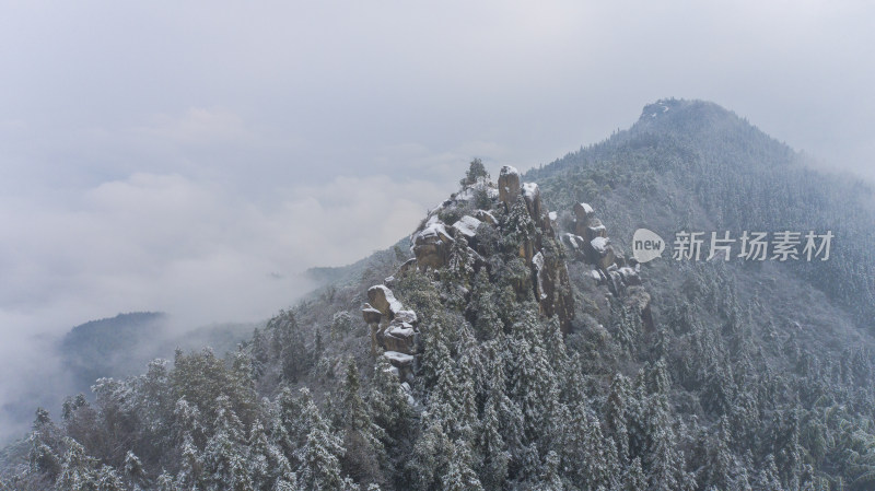 畲乡秘境佛儿岩冬天风景