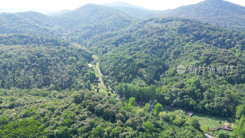 航拍湖北襄阳古隆中景区