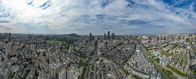 江苏无锡城市全景图航拍