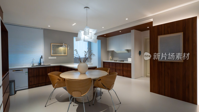 现代风格开放式厨房餐厅
