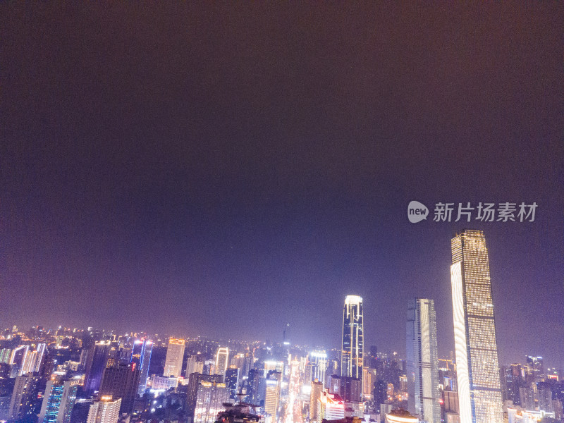 长沙夜景航拍