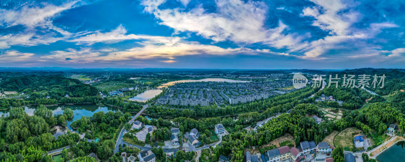 湖南常德桃花源5A景区航拍摄影图