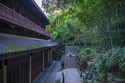 杭州西湖飞来峰灵隐寺千年古刹古建筑