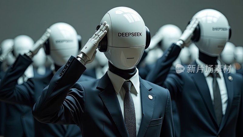 Deepseek机器人敬礼