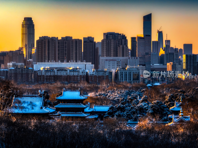 沈阳古建筑雪景