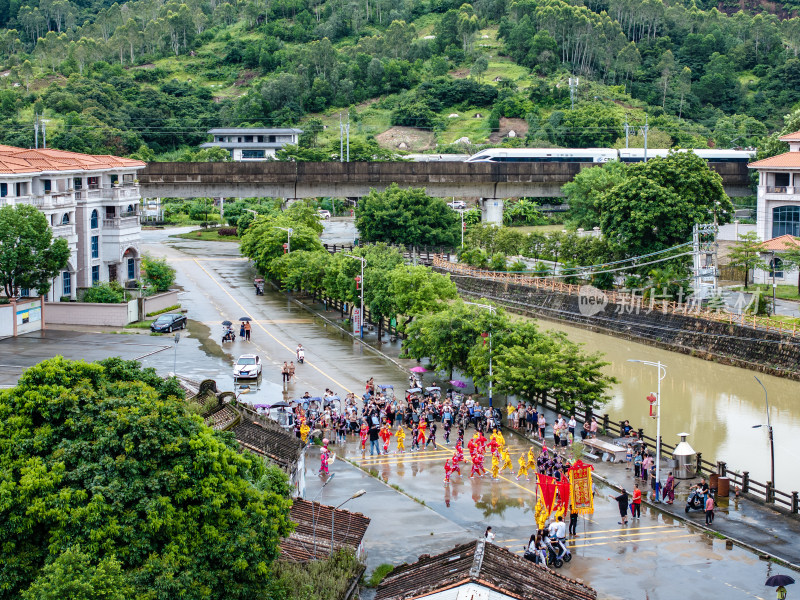 中国广东省揭阳市普宁市益岭村英歌舞