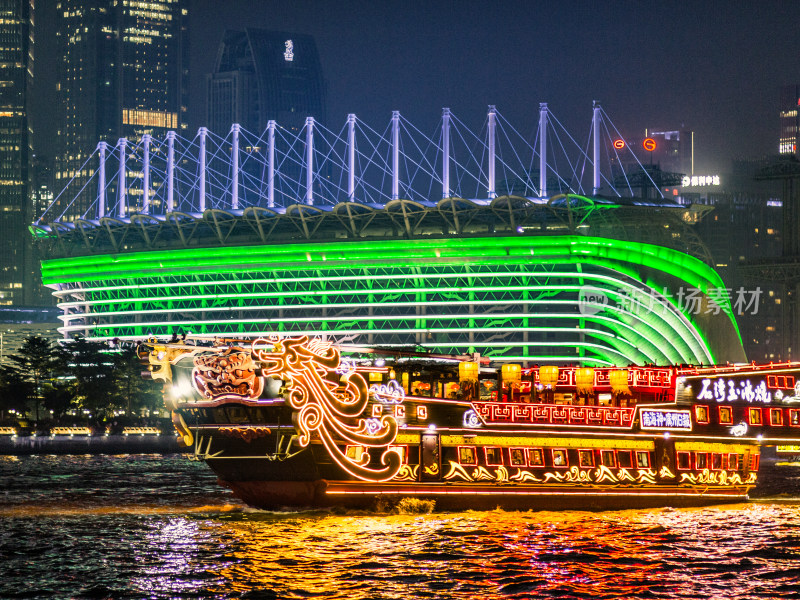 广州夜景 广州CBD 珠江夜景