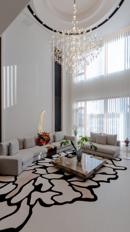 现代豪华客厅室内家居场景