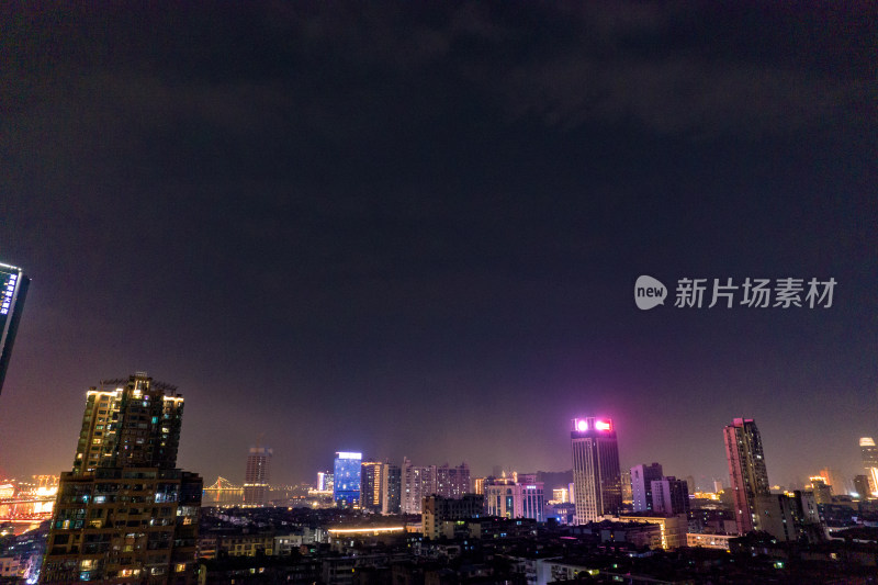 江西南昌滕王阁夜景航拍图