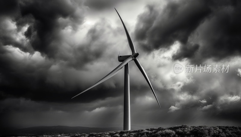 风力发电大风车清洁能源基建设施