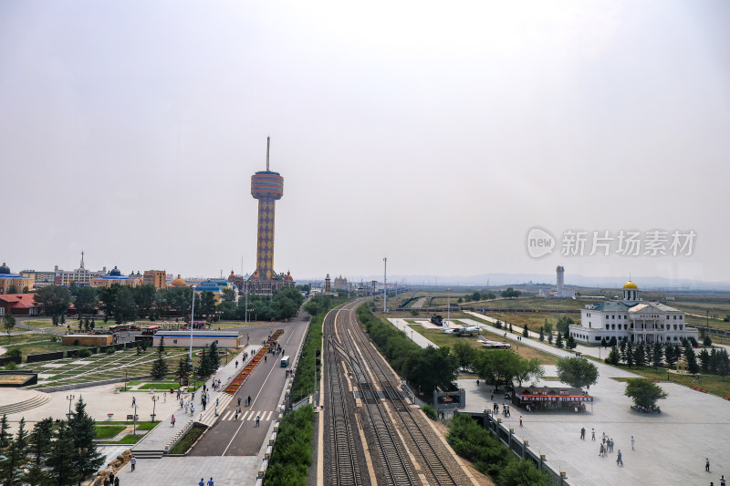 满洲里国门景区