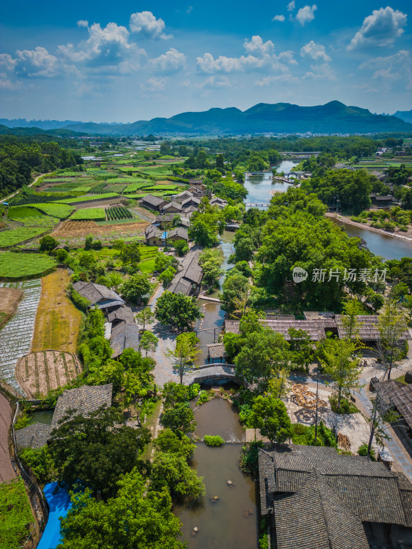 桂林4A景区东漓古村航拍