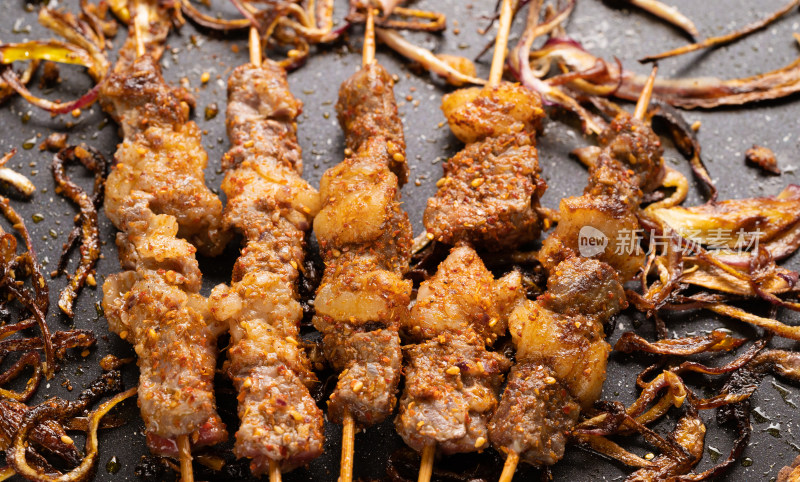 铁板香煎牛肉串