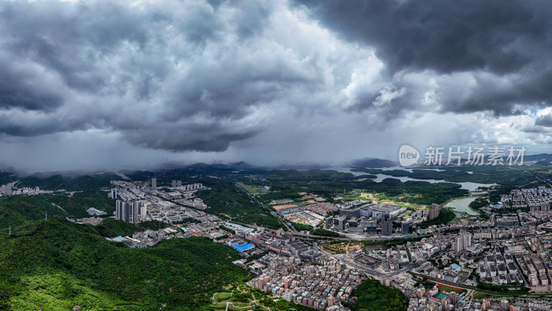 深圳暴雨航拍图