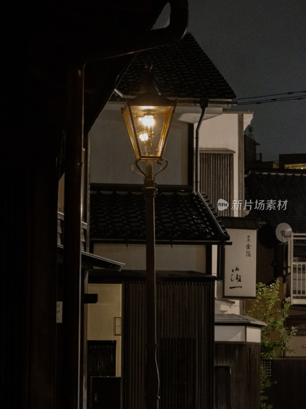 日本金泽茶屋街夜景