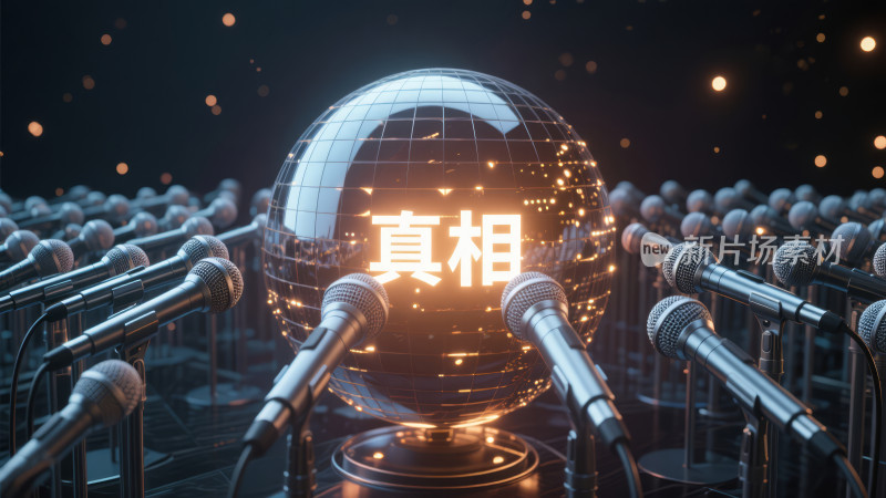 记者节媒体聚焦真相的创意概念背景