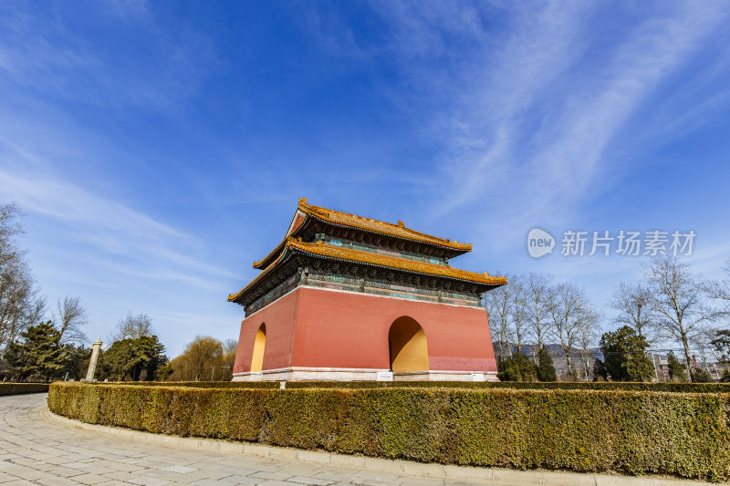 北京昌平区十三陵神道景区碑亭