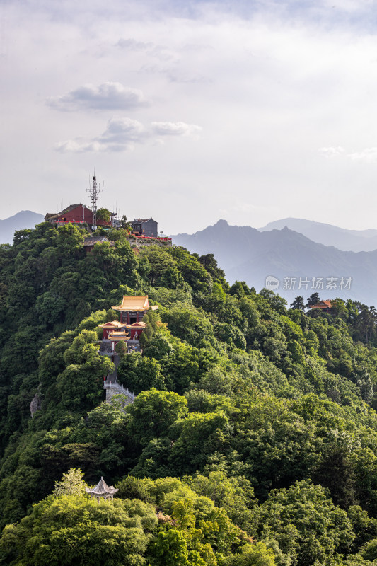 西安秦岭终南山南五台自然风光景点景观