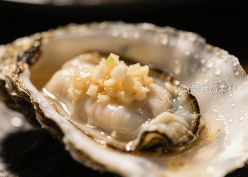 生蚝烤生蚝清蒸生蚝海鲜餐饮美食