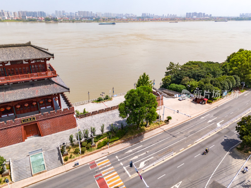 鄂州西山景区周边建筑航拍图