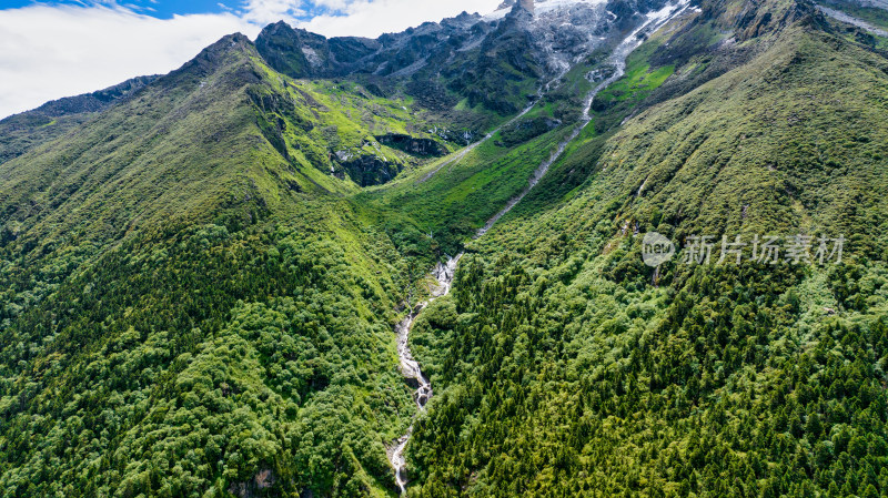 四川阿坝理县毕棚沟景区风景综合