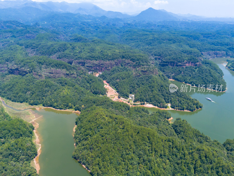 福建三明大金湖5A景区航拍图