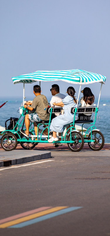 山东日照金沙滩海滨海岸海滩景观