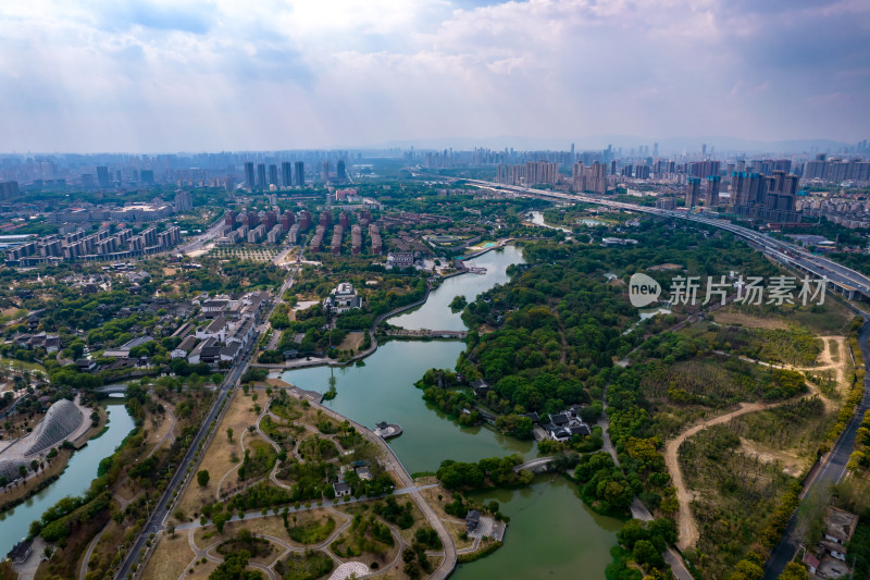 江西南昌城市风光景区拍摄