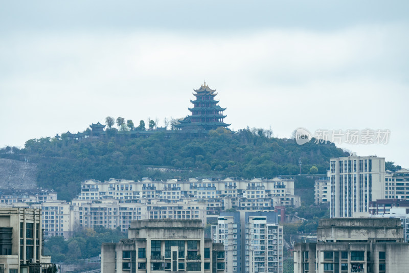 长焦镜头下的重庆鸿恩阁