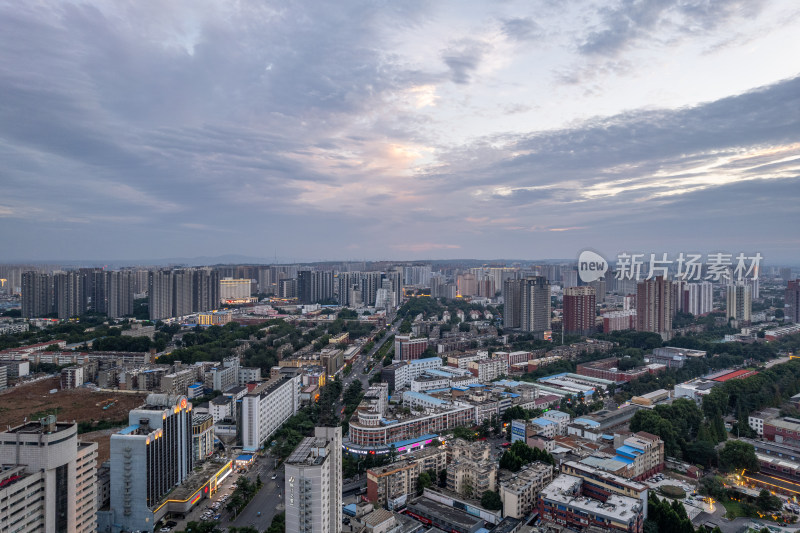 河南洛阳城市风光建筑航拍