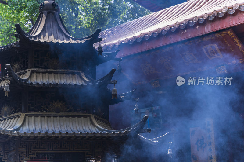 杭州飞来峰景区上天竺法喜禅寺古建筑