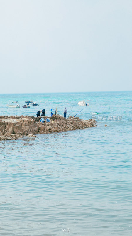 青岛海边公园小清新场景