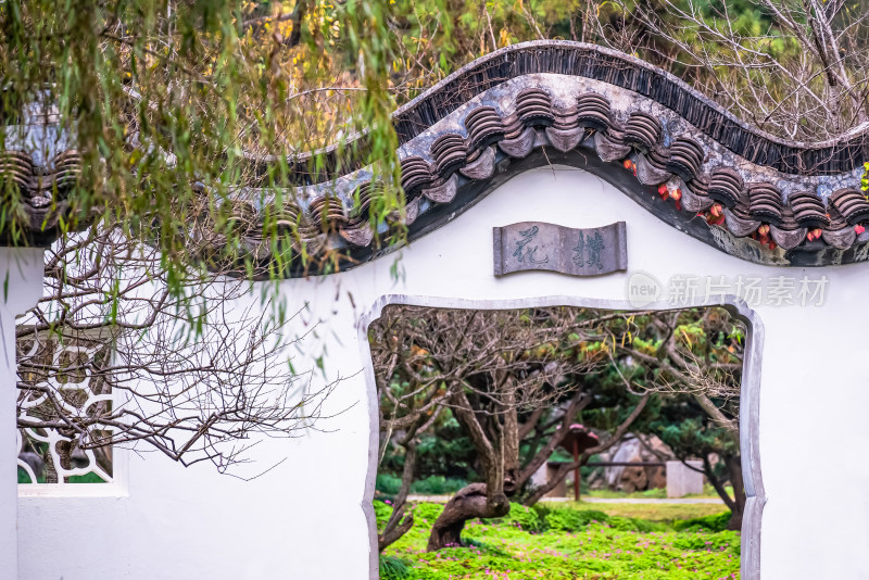 南京钟山风景名胜区明孝陵中的建筑风景